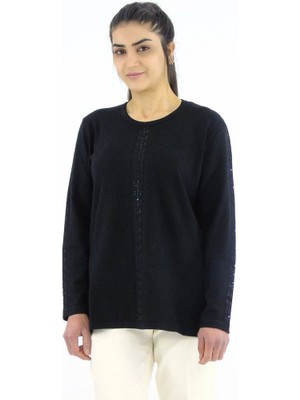 Sıfır Yaka Triko Bluz