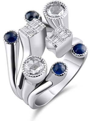 2.34 Karat Pırlanta Turmalin Yüzük, Gerçek Pırlanta, Sertifikalı Mücevher