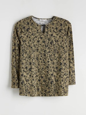 Lcw  Bisiklet Yaka Çiçekli Bluz  (W5)