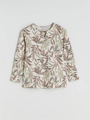 Lcw  Bisiklet Yaka Çiçekli Bluz  (W5)