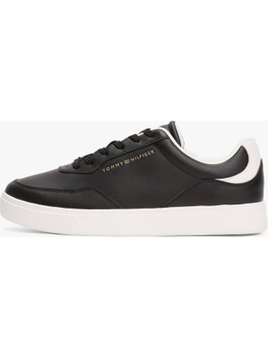 Tommy Hilfiger Günlük Düz Tabanlı Kadın  Siyah Sneaker FW0FW08689BDS