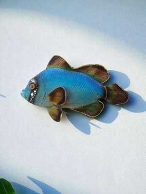 El Yapımı Dekoratif Renkli Duvar Süsü Balık Deniz ve Doğa Temalı Duvar Süsü Ev, Ofis, Restoran ve Yazlık Dekorasyon Duvar Aksesuarı