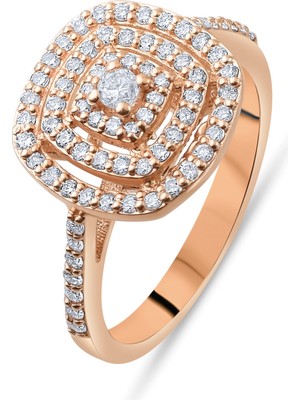 0.74 Karat Pırlanta Yüzük, Gerçek Pırlanta, Sertifikalı Mücevher