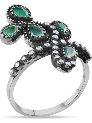 Lial Diamond 2.3 Karat Pırlanta Zümrüt Yüzük, Gerçek Pırlanta, Sertifikalı Mücevher