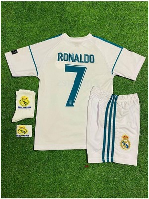 R.e.a.l'm.a.d.r.i.d 2018 Kiev Cristiano Ronaldo Çocuk Forması 4'lü Set (Armalı)