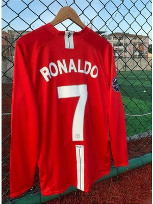 Manchesterr/unitedd 2008 Moskova Şampiyonlar Ligi Finali Cristiano Ronaldo Forması (Red)