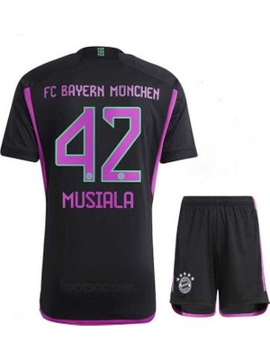 Bayern/münih 2023/24 Yeni Sezon Jamal Musiala Deplasman Çocuk Forması 4'lü Set