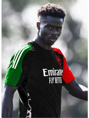 A.r.s.e.n.a.l 2024/25 Yeni Sezon Bukayo Saka Deplasman Forması (Black)