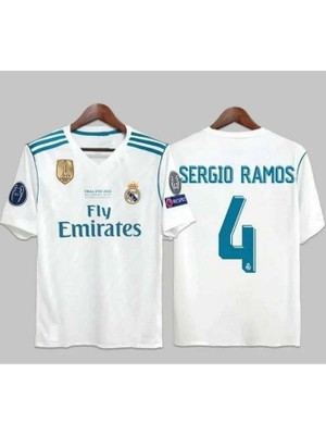 R.madridd 2018 Kiev Şampiyonlar Ligi Finali Sergio Ramos Forması (Kısa)
