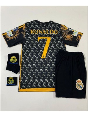 R.madridd 2024/25 Yeni Sezon Cristiano Ronaldo Konsept Çocuk Forması 4'lü Set (Armalı)