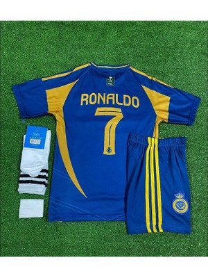Al-Nassr 2024-25 Sezonu Cristiano Ronaldo Deplasman Çocuk Forması 4'lü Set