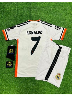 R.e.a.l M.a.d.r.i.d 2014 Lizbon Şampiyonlar Ligi Finali Cristiano Ronaldo Forması 4'lü Set (Armalı)