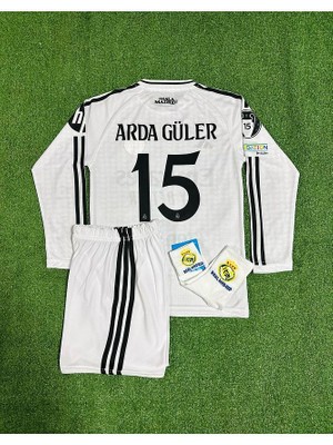 R.madridd A.r.d.a-G.ü.l.e.r Uzun Kol Çocuk Forması 4'lü Set (Armalı)