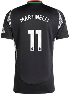 A.r.s.e.n.a.l 2024/25 Yeni Sezon Gabriel Martinelli Deplasman Forması (Black)