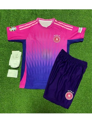 Almanya Euro 2024 Isimsiz Deplasman Çocuk Forması 3'lü Set