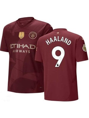 Erling Haaland 2024/25 Yeni Sezon Alternatif Forması (Bordo)