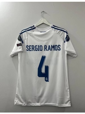 R.madridd 2018 Kiev Şampiyonlar Ligi Finali Sergio Ramos Forması (Kısa-Kol)