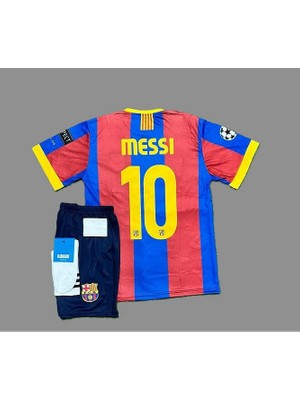 Fc. B.a.r.c.e.l.o.n.a 2011 Sampiyonlar Ligi Finali Lionel M'essi Nostalji Çocuk Forması 4'lü SET0001