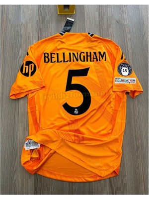 R. Madridd 2024/25 Sezonu Jude Bellingham Deplasman Forması (Orange)