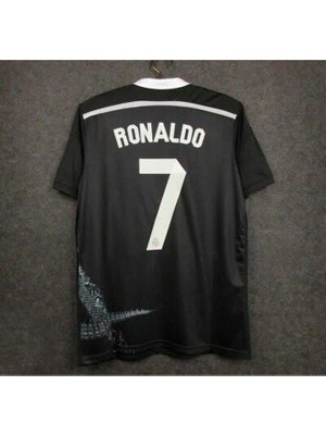 R. Madridd 2014/15 Şampiyonlar Ligi Finali Ejderha Desenli Cristiano Ronaldo Forması (Kısa)