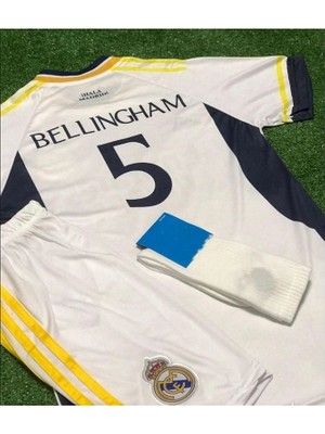 R.madridd 2023-24 Sezon Jude Bellingham Iç Saha Çocuk Forması 3'lü Set