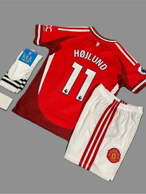 Rasmus Højlund 2024-25 Yeni Sezonu Manchester/united Çocuk Forması 4'lü Set