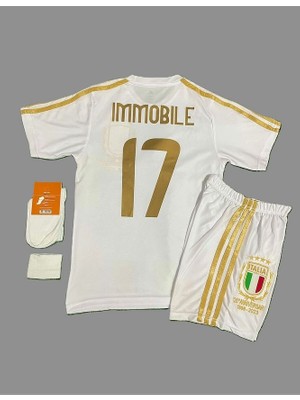 Ciro Immobile Italya 2023-24 Sezonu Milli Takım Çocuk Forması 4'lü Set