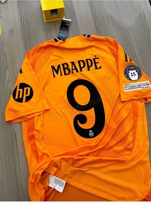 R.e.a.l M.a.d.r.i.d 2024/25 Yeni Sezon Kylian Mbappe Deplasman Forması (Orange)