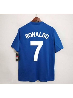 Moskova 2008 Şampiyonlar Ligi Finali Cristiano Ronaldo Nostalji Forması (Blue)