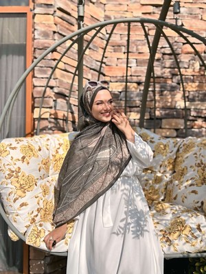 Vela Desen Soft Şal - Haki