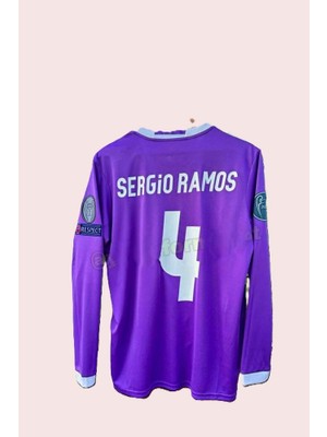 Sergio Ramos R,e,a,l M,a,d,r,id, 2017 Final Cardiff Efsane Uzun Kollu Yetişkin Forması