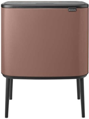 Brabantia Bo Satin Taupe Dokunmatik Çöp Kutusu 11+23L