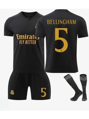 R.e.a.l Madrid 2023--24 Yeni Sezon Jude Bellingham Çocuk Forması 4'lü Set ( Thırd Shırt)