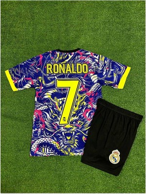 Real Madrid Cristiano Ronaldo Ejderha Desenli Çocuk Forması (Mixyeni)