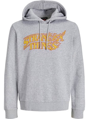 Jack & Jones Jorstranger LS25 Gri Erkek Sweatshirt 12280210