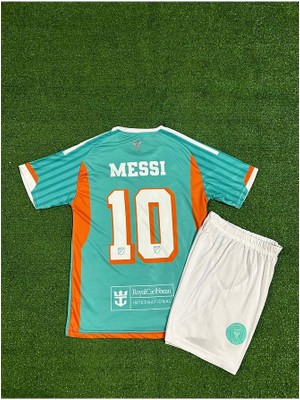 Inter Miami 2024/25 Yeni Sezon Lionel Messi Çocuk Forması (Turkuaz)