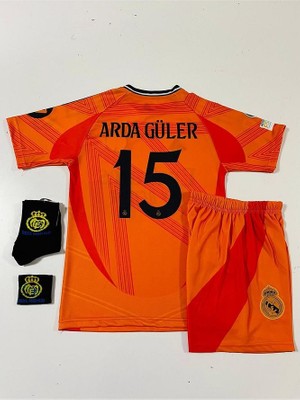 R.madridd 2024/25 Yeni Sezon Arda-Güler Deplasman Çocuk Forması 4 Lü Set (Armalı)