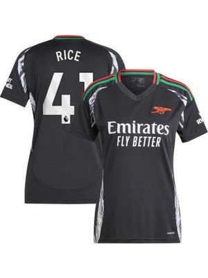 Arsenal 2024-25 Yeni Sezon Declan Rice Deplasman Forması (Black)