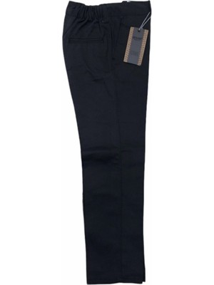 Çocuk Okul Pantalonu Kanvas Yarım Lastik Ilkokul Orta Okul Kaliteli Asaf Füme