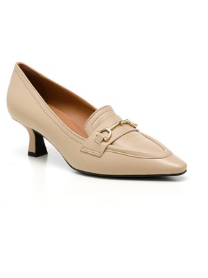 Kadın Topuklu/ Stiletto 64N0 Frau Nappa Alpaca(Beige)