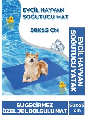 Özel Üretim Vücut Isısı Dengeleyen Kedi Köpek Jel Dolgulu Evcil Hayvan Soğutucu Yatak Mat 50X65 cm