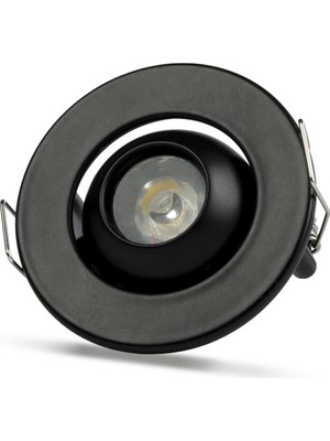 Buğz Noas YL94 0201 Siyah Kasa 1W LED Spot 6500K Beyaz Işık