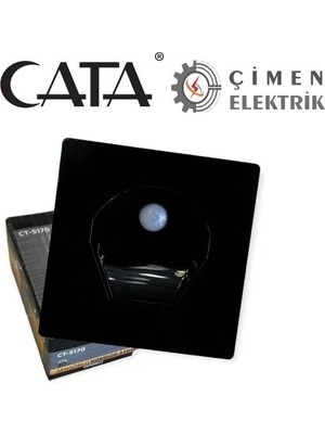 Buğz Cata Ct 5170 1W Siyah Kasa Sensörlü Koridor Aydınlatması 3200K Gün Işığı