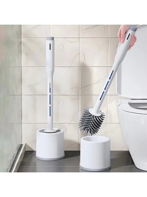 Buğz Deterjan Hazneli Silikon Tuvalet Fırçası