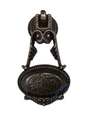 Buğz Dekoratif Zamak Sarkaç  Küçük  Kulp - 30X63MM, Eskitme, 1 Adet