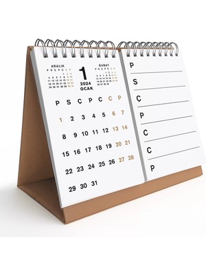 Haftalık Planlamalı Organizer Takvim, 2026 Masa Takvimi, Üçgen Takvim, Önceki ve Sonraki Aylar