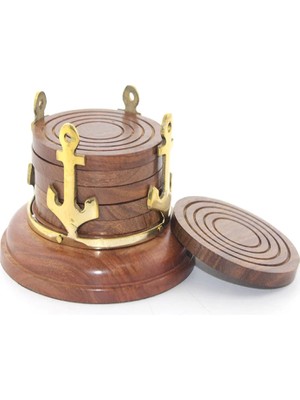 Akıllı Durak Pirinç Çapalı Bardak Altı Model 1