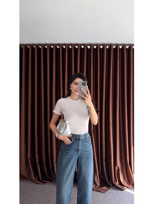 Transparan Beyaz Bluz