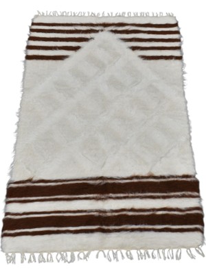 Yeni El Dokuma Namazlık Seccade Tiftik Yün Siirt Kilimi 6288