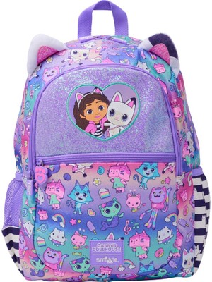 Smiggle Gabbys Dollhouse Klasik Okul Sırt Çantası Renkli 2 Bölmeli 1 Adet Kullanım İçin